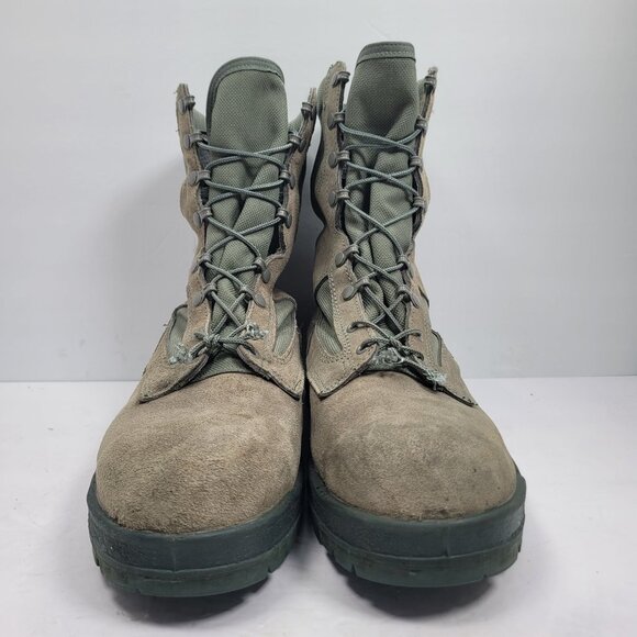 Wellco Men's Green Combat Military Boots 2977664 US Size 13W - Picture 3 of 12